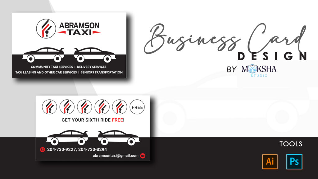 business card design by moksha studio