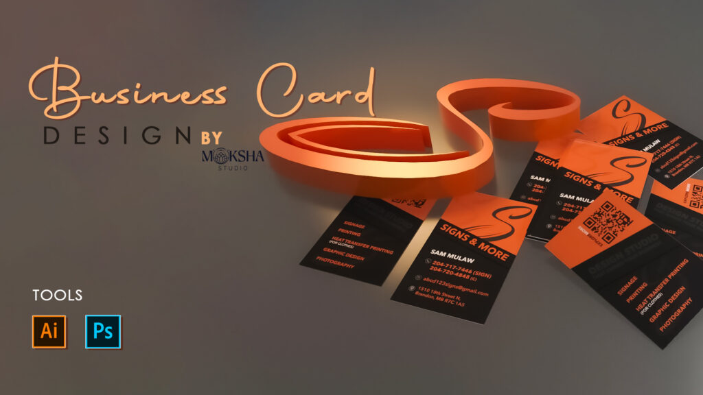 business card design by moksha studio